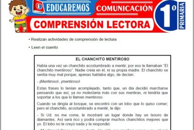 Ejercicios de Comprensión Lectora para Primer Grado de Primaria