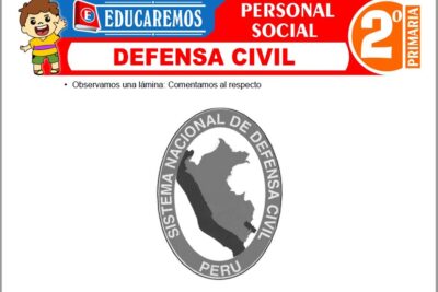 Ejercicios de Defensa Civil para Segundo Grado de Primaria