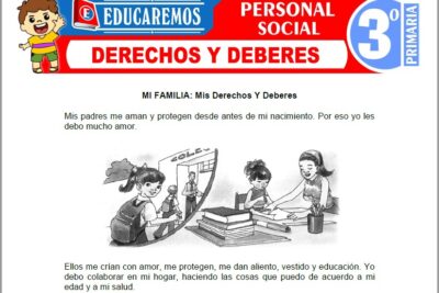 Ejercicios de Derechos y Deberes para Tercer Grado de Primaria