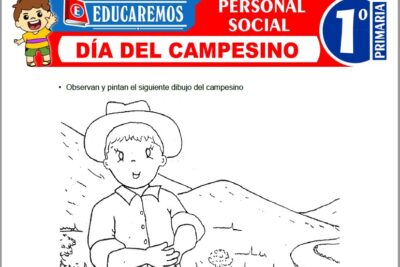 Ejercicios de Día del Campesino para Primer Grado de Primaria