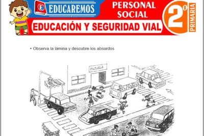 Ejercicios de Educación y Seguridad Vial para Segundo Grado de Primaria