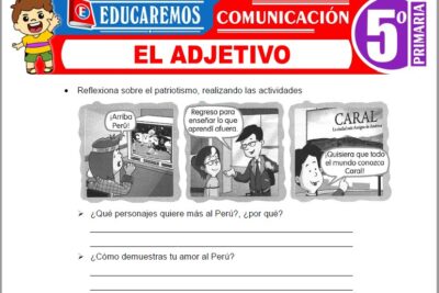 Ejercicios del Adjetivo para Quinto Grado de Primaria