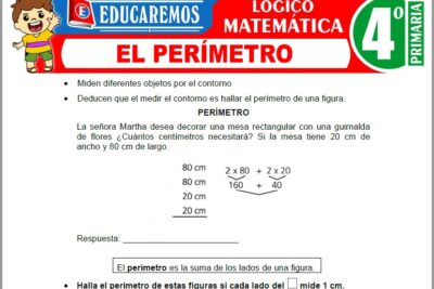 Ejercicios del Perímetro para Cuarto Grado de Primaria