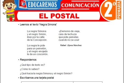 Ejercicios del Postal para Segundo Grado de Primaria