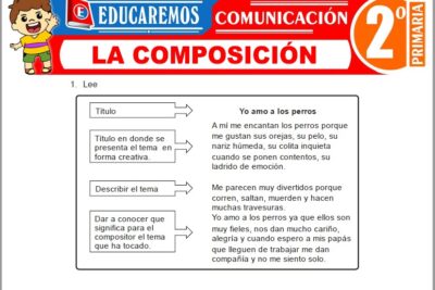 Ejercicios de La Composición para Segundo Grado de Primaria