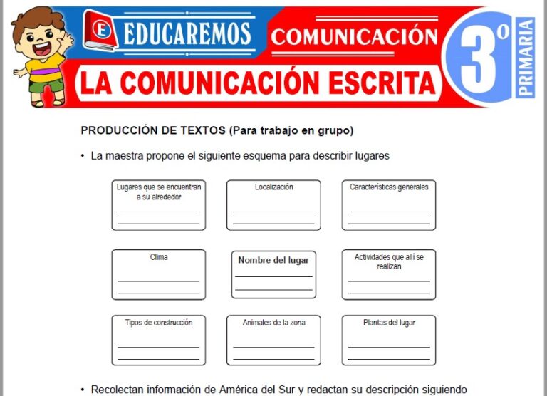 Comunicación para Tercero de Primaria » (43 Fichas GRATIS) 📚