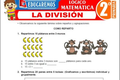 Ejercicios de La División para Segundo Grado de Primaria
