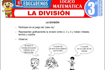 Ejercicios de La División para Tercer Grado de Primaria