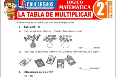 Ejercicios de La Tabla de Multiplicar para Segundo Grado de Primaria