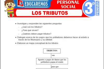 Ejercicios de Los Tributos para Tercer Grado de Primaria