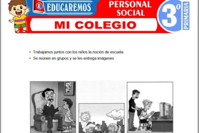 Ejercicios de Mi Colegio para Tercer Grado de Primaria