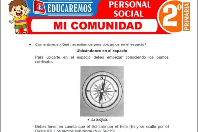 Ejercicios de Mi Comunidad para Segundo Grado de Primaria
