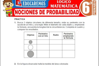 Ejercicios de Nociones de Probabilidad para Sexto Grado de Primaria