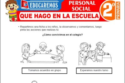 Ejercicios de Que Hago en la Escuela para Segundo Grado de Primaria