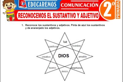 Ejercicios de Reconocemos el Sustantivo y Adjetivo para Segundo Grado de Primaria