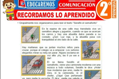 Ejercicios de Recordamos lo Aprendido para Segundo Grado de Primaria