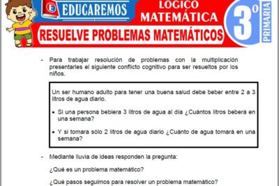 Ejercicios de Resuelve Problemas Matemáticos para Tercer Grado de Primaria