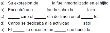 Ejercicios de La Ortografía para Sexto Grado de Primaria
