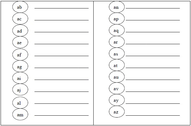 Ejercicios del Diccionario para Segundo Grado de Primaria