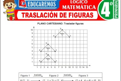 Ejercicios de Traslación de Figuras para Cuarto Grado de Primaria