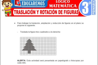 Ejercicios de Traslación y Rotación de Figuras para Tercer Grado de Primaria