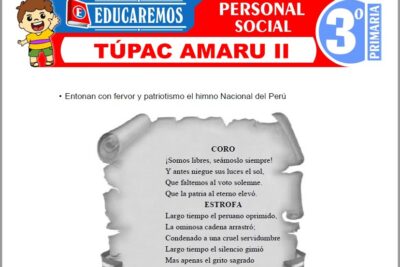 Ejercicios de Túpac Amaru II para Tercer Grado de Primaria