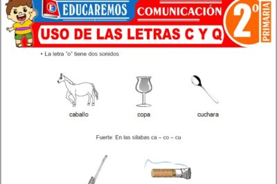 Ejercicios de Uso de Las Letras C y Q para Segundo Grado de Primaria